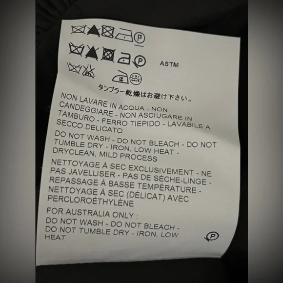 $2K Michael Kors Collection COTTON POPLIN PUFF-SLEEVE EYELET DRESS IN BLACK 6 - Picture 10 of 12